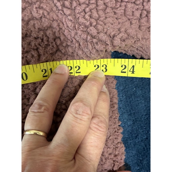 PINK Victoria's Secret Black and Pink Full Zip Sherpa/Fleece Jacket Size Large - Picture 8 of 13